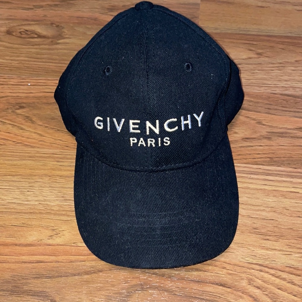 Black Givenchy embroidered hat